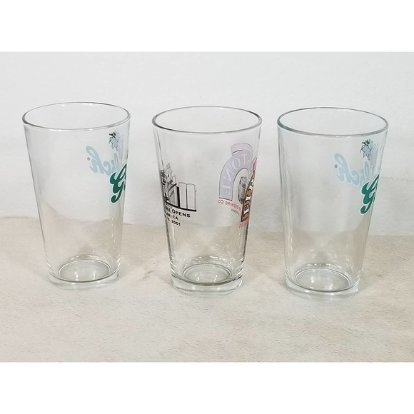 Pint Ale Beer Glasses Grolsch Firestone Walker Brewing Barware Craft Brew Vtg - Picture 8 of 11